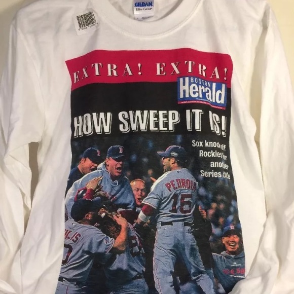 mickey mouse red sox world series shirt